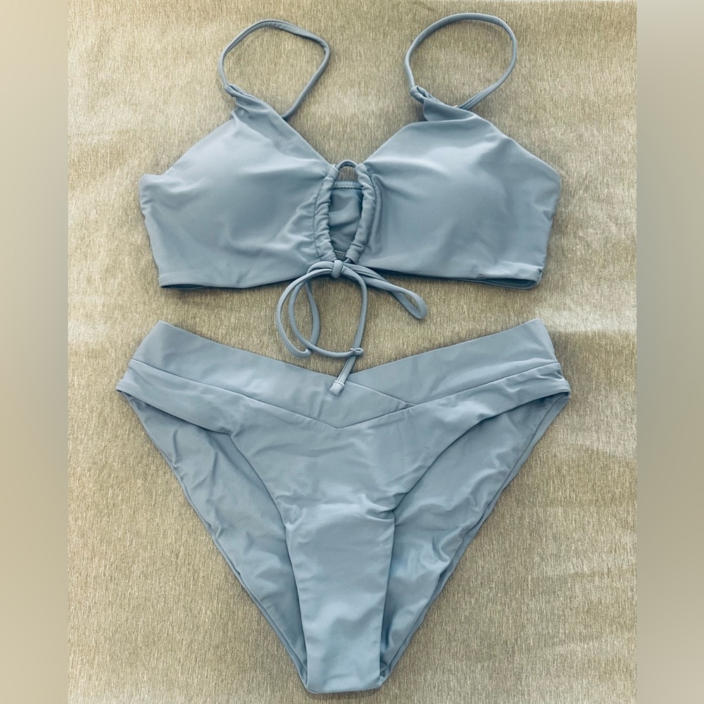Brand New Two Piece Bikini Light Blue/Lavender